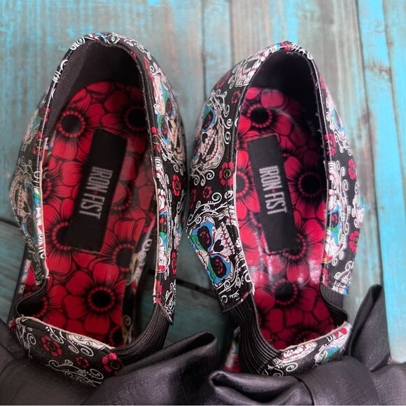 Iron Fist Sugar High Oxford Flats Size 6 - Picture 5 of 12